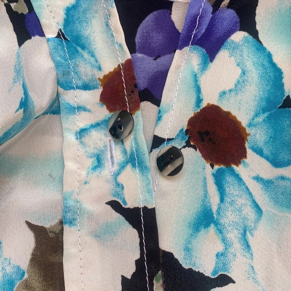 1980’s vintage handmade floral blouse - Picture 9 of 13